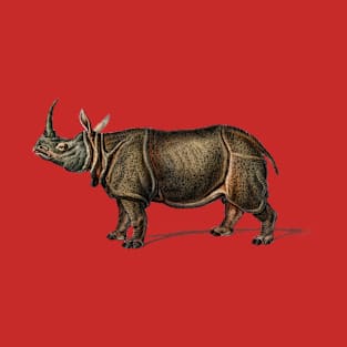 Vintage Indian rhinoceros-the true unicorn T-Shirt