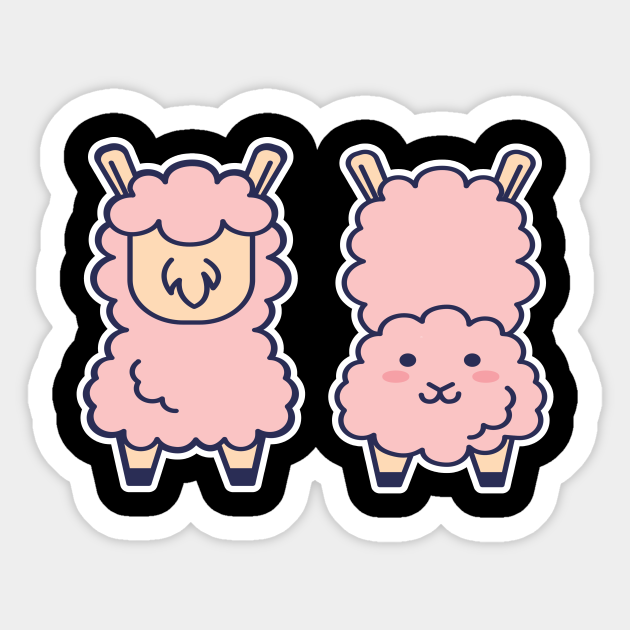 Cute Anime Alpaca Manga Kawaii Llama Alpaca Sticker Teepublic