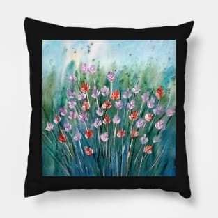 Floral Abstract Artwork 5 Pillow