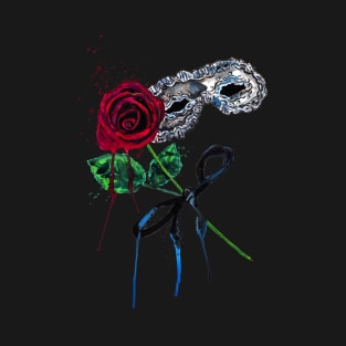 Masquerade and Rose-Phantom of the opera T-Shirt