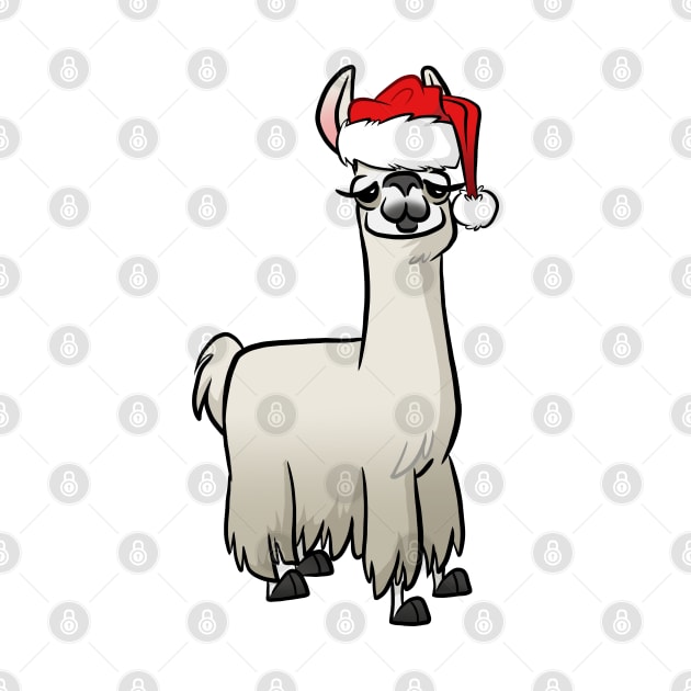 Christmas Llama by binarygod