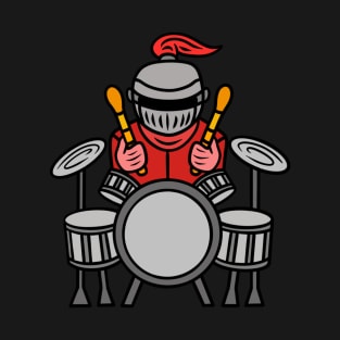 Cute cartoon knight drummer T-Shirt