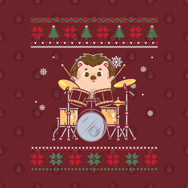 Drumming hedgehog by NotUrOrdinaryDesign