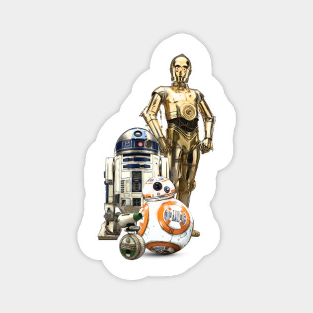 C 3po R2 D2 Bb 8 D O Star Wars Magnet Teepublic Au