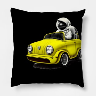 car astronaut bumblebee Pillow