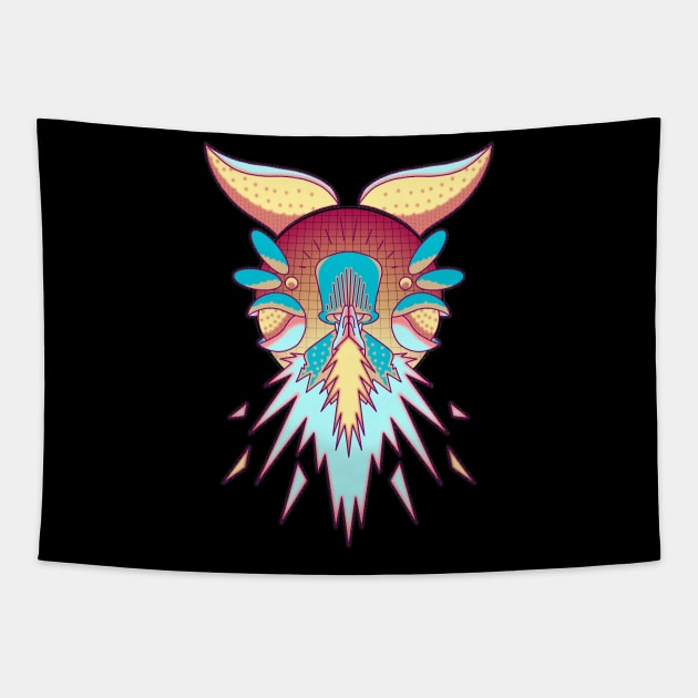 Alien Space Ninja Tapestry by Hojyn