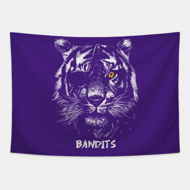 Chinese Bandits Bengal Tiger Pirate Eye Patch Tapestry by SLAG_Creative