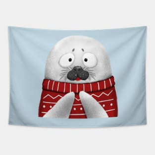 Cute Silly Seal Tapestry