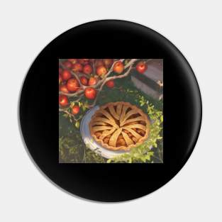 Apple Pie Vintage Picture Sweet Kawaii Slice Art Pin