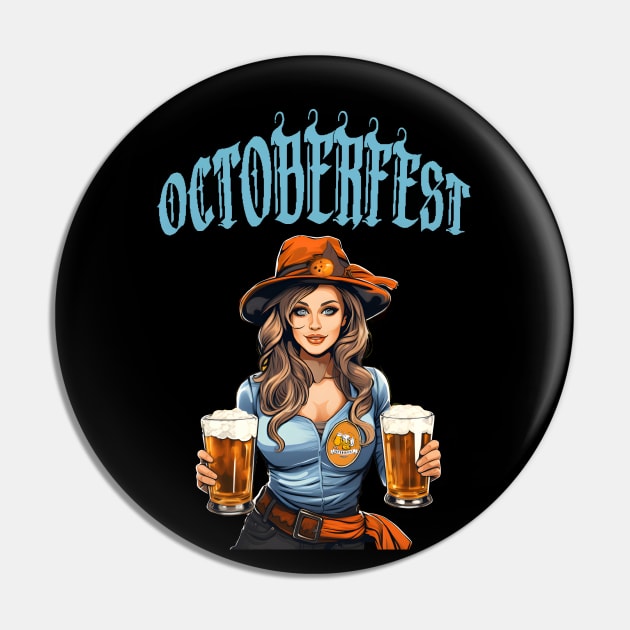 Octoberfest Pin by TooplesArt