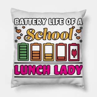 Battery Life Of A School Lunch Lady Pillow