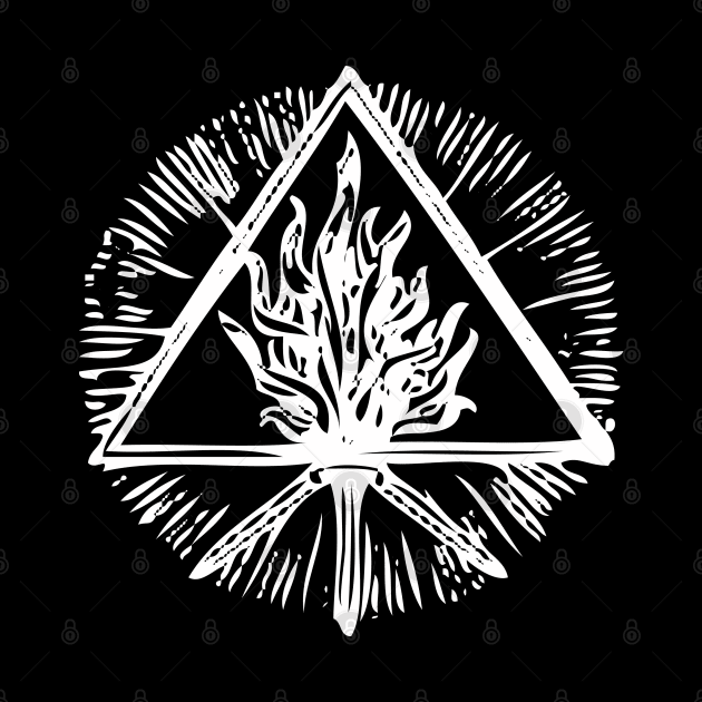 ANCIENT FIRE SYMBOL - white by shethemastercovets