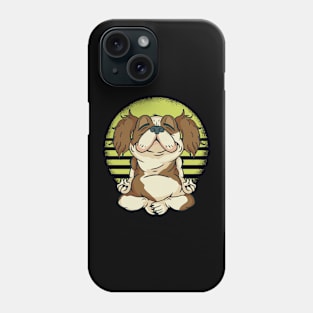 Funny Cavalier King Charles Spaniel Yoga Meditation Phone Case