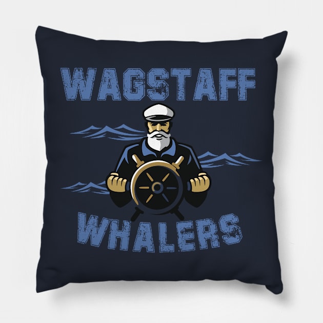 Wagstaff Whalers Pillow by capesandrollerskates 