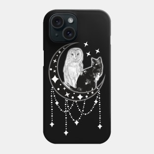 A CAT AND AN OWL, TWILIGHT LOVERS Phone Case