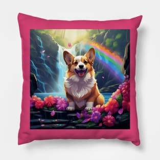 Hawaiian Corgi Pillow