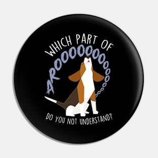 Beagle Which Part of Arooo Pin