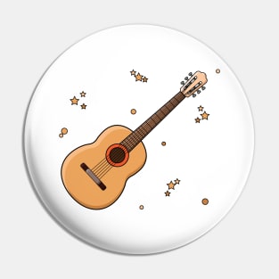 Cute guitar player gift kids print Pin