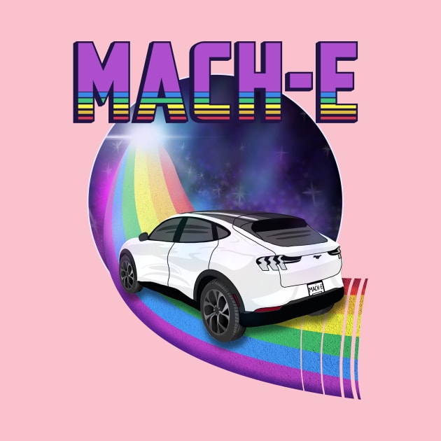 Mach-E Rides the Rainbow Galaxy in Star White by zealology
