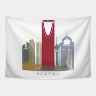 Riyadh skyline poster Tapestry