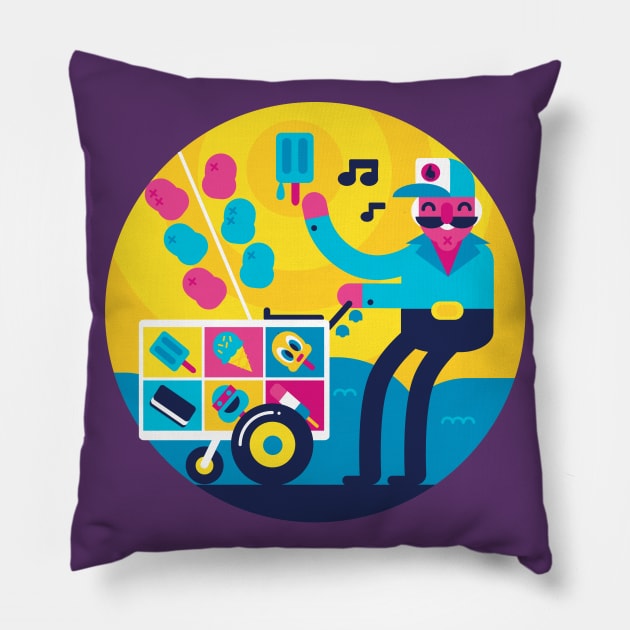 El Paletero Pillow by Inkbyte Studios