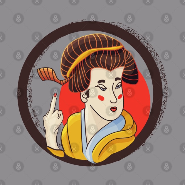 Middle Finger Geisha by tatadonets