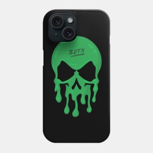 ROTN drippy skull - green Phone Case