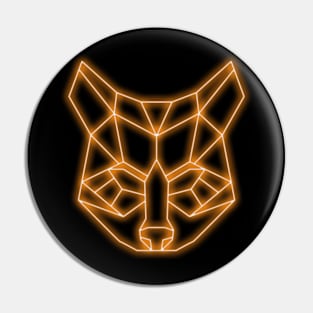 Neon fox Pin