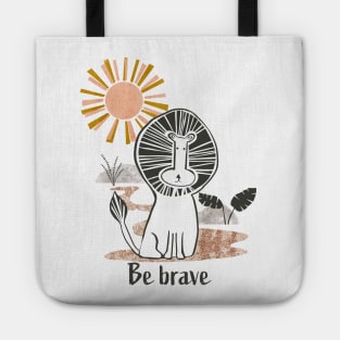 Be Brave Lion - Safari Collection Tote