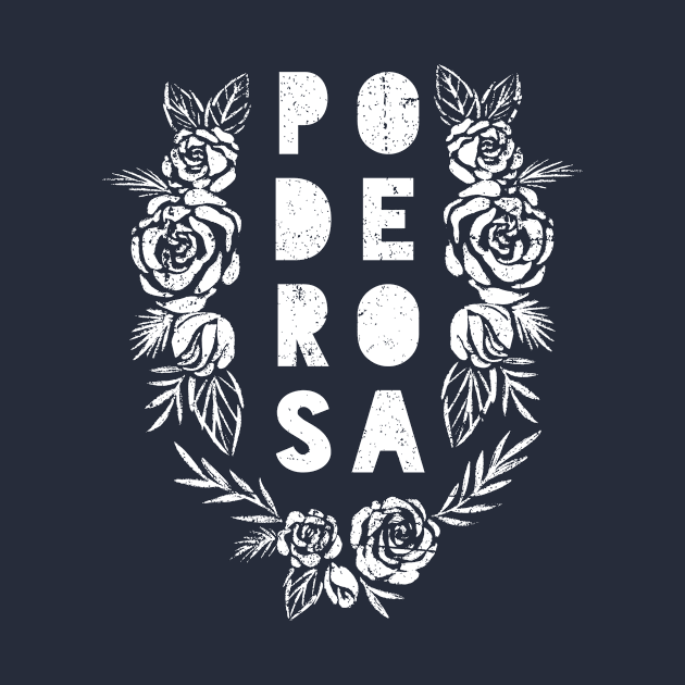 Poderosa - Powerful - white design by verde