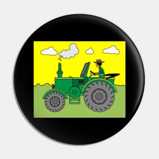 Tractor Trecker Farmer Vice Pin