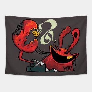 Money Crabs Tapestry