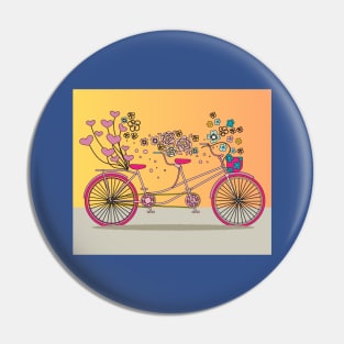 Retro Vintage Bicycle Biker Lover Pin