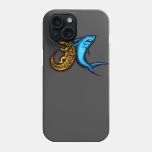 Crocodile and Shark Phone Case