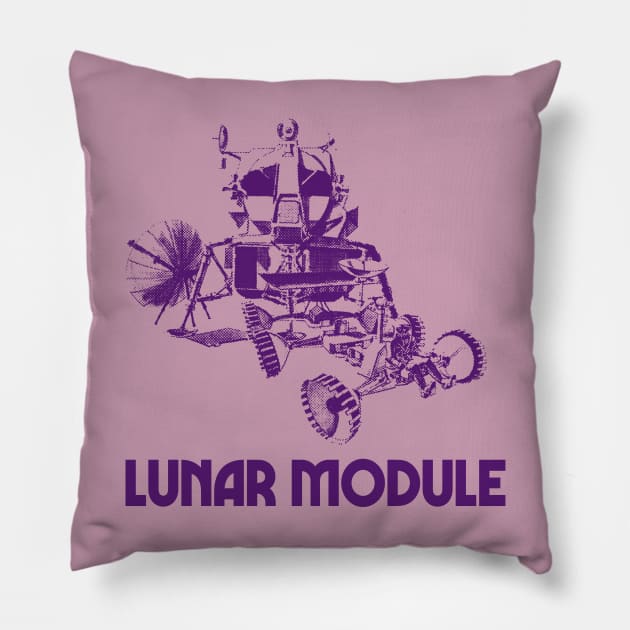 Apollo Lunar Module Tribute Design Pillow by DankFutura