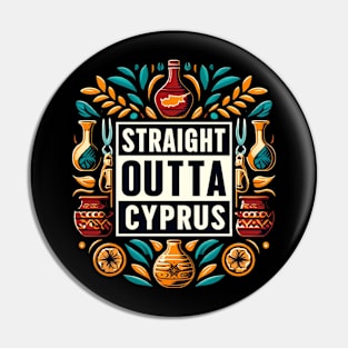 Straight Outta Cyprus Pin