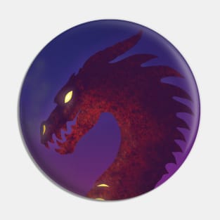 Medieval Dragon Twilight Pin