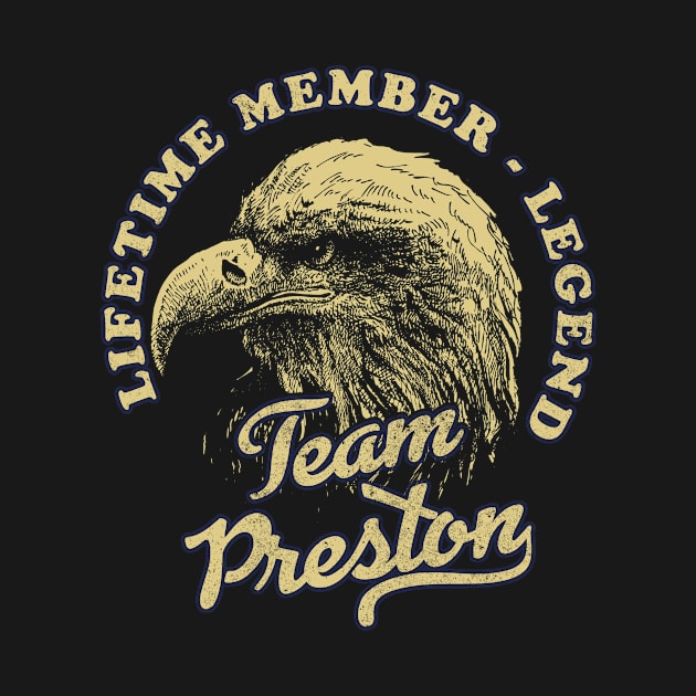 Preston Name - Lifetime Member Legend - Eagle by Stacy Peters Art