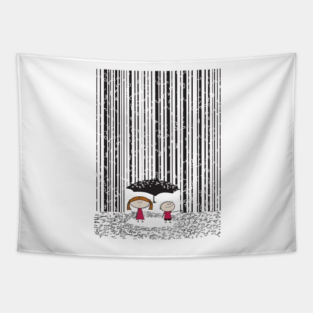 its raining numbers! Tapestry by SFDesignstudio