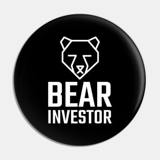 Bear Investor Investing Pin