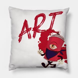 Retro ART: CAN't live without it red Pillow