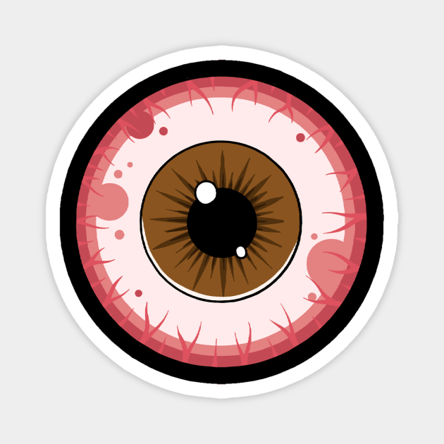 Eyeball Eye Eyes Pupil Horror Halloween Magnet by fromherotozero