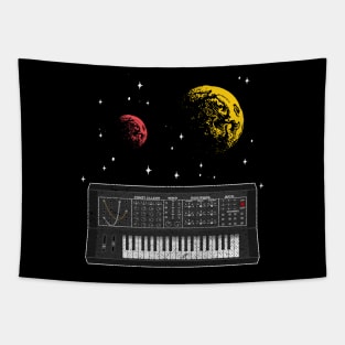 Synthesizer Space Synths Analog Modular Retro Gift Tapestry