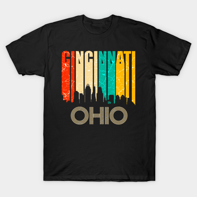 Discover Cincinnati Skyline - Cincinnati - T-Shirt