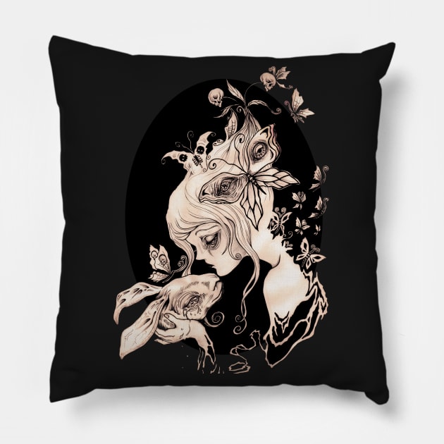 Alice Dreaming Pillow by Megan Darrough