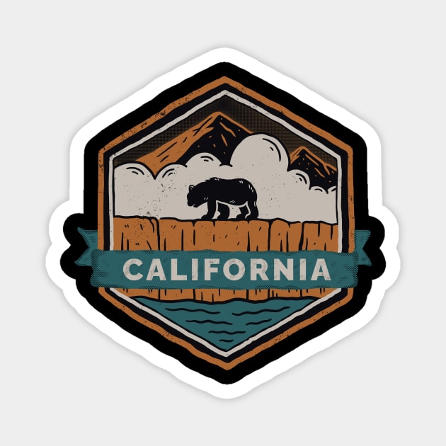 CALIFORNIA Magnet by teeszone_design