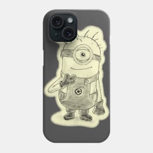 Kevin Minion Drawing Phone Case