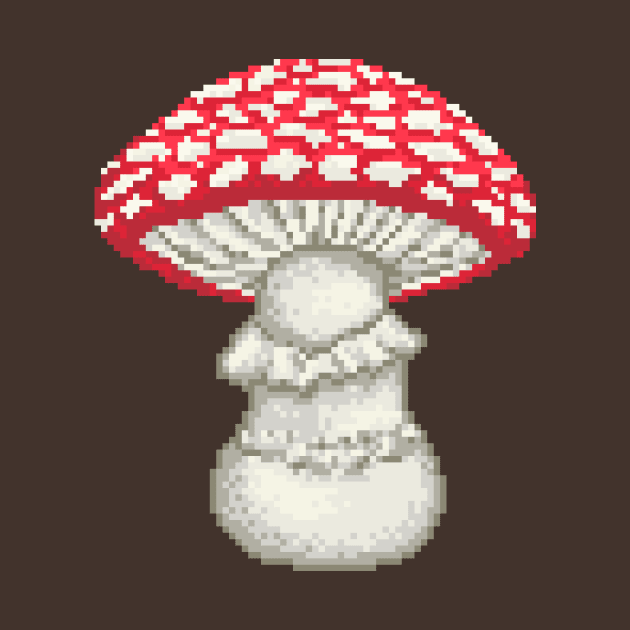 Pixel Fly Agaric by Rivkah