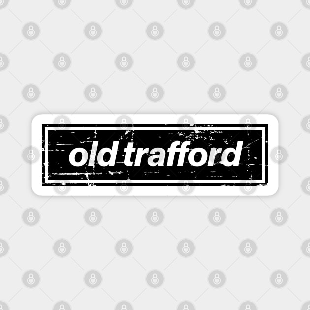 United Old Trafford Oasis Indie Music Manchester Black Magnet by Butter Creative