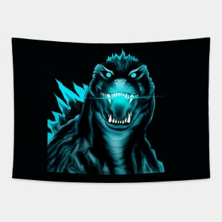 dino kaijuu in nuclear explosion Tapestry